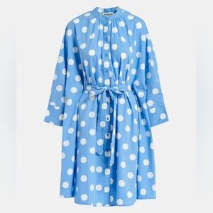 Essentiel Antwerp Oversized Polka Dot Cotton Poplin Dress Size L